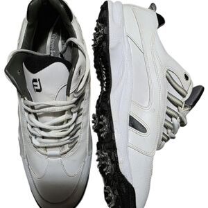 FootJoy Men's White and Black Athletic Golf Shoes